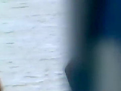 Sweet nipple slip on the beach