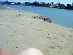 Fucked from behind on beach