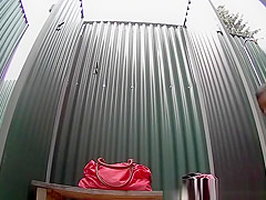 Hot long hair girl shower