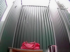 Hot long hair girl shower