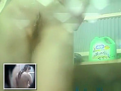 Japanese teen takes shower