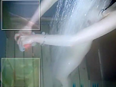 Japanese teen takes shower