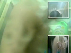 Japanese teen takes shower