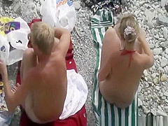 Rocky beach pussy fingering