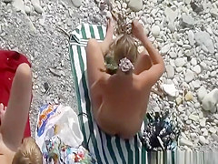Rocky beach pussy fingering