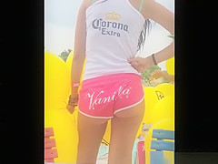Sexy babes in shorts and bikini sexy asses