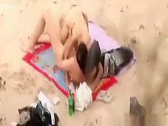 Young nudist beach fuck