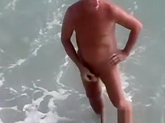 Licking pussy at beach