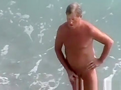 Licking pussy at beach