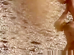 Bald man screws nudist blonde
