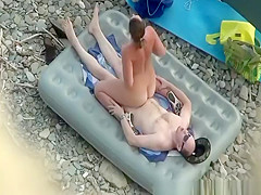 Beach 69 and fuck on air mattress