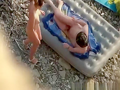 Beach 69 and fuck on air mattress