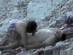 Late beach fuck and blowjob