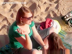 Short hair chick beach down blouse