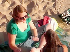 Short hair chick beach down blouse