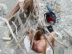 Nudist blowjob and cock riding