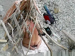 Nudist blowjob and cock riding