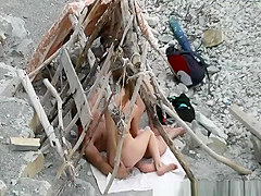 Nudist blowjob and cock riding