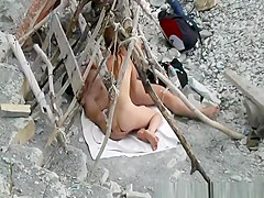 Nudist blowjob and cock riding