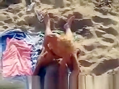 Older Couple beach sex