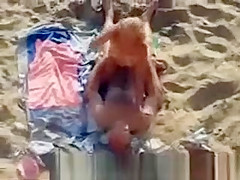 Older Couple beach sex