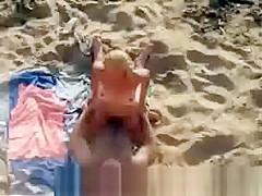 Older Couple beach sex