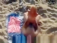 Older Couple beach sex