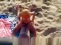 Older Couple beach sex