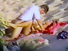 Voyeur watched a hot fuck on the sand