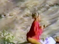 Voyeur watched a hot fuck on the sand