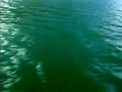Cute nudists on a beach boat trip