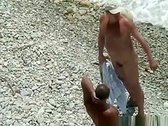 Nude woman sucks her naked man penis