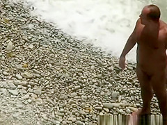 Nude woman sucks her naked man penis