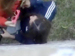 Naked girl loves showing off tattoos