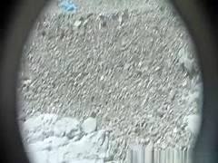 Skinny nudist fucked on the beach