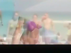 Beach down blouse Bouncing titties