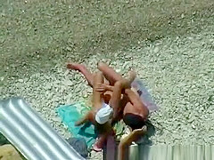 Caught on the beach.