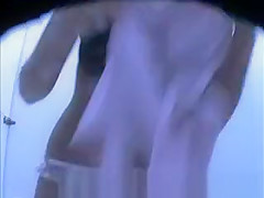 Hot bombshell caught pulling pussy lips in cabin