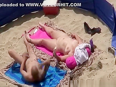 Tattooed fucks chubby wife in beach