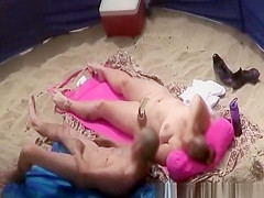 Tattooed fucks chubby wife in beach