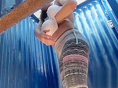 Hiden Cam In Beach Cabin