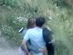 Lovers on Rocky Beach