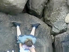 Lovers on Rocky Beach