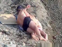 Pussy fingering and beach fuck