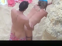 Big tits woman fucked in the beach