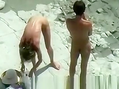 Teens Having a Fun Day out on Beach