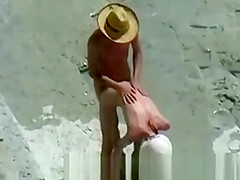 Teens Having a Fun Day out on Beach