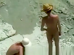 Teens Having a Fun Day out on Beach