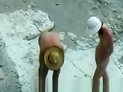 Teens Having a Fun Day out on Beach