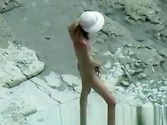 Teens Having a Fun Day out on Beach